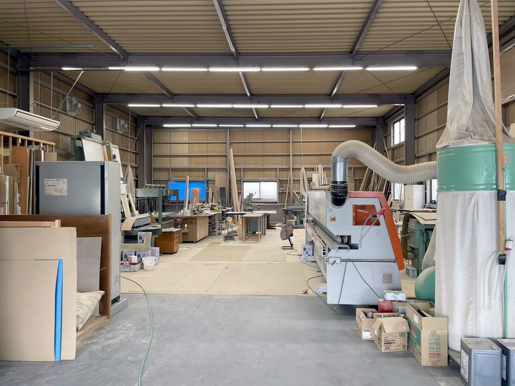 家具什器制作の行田工場